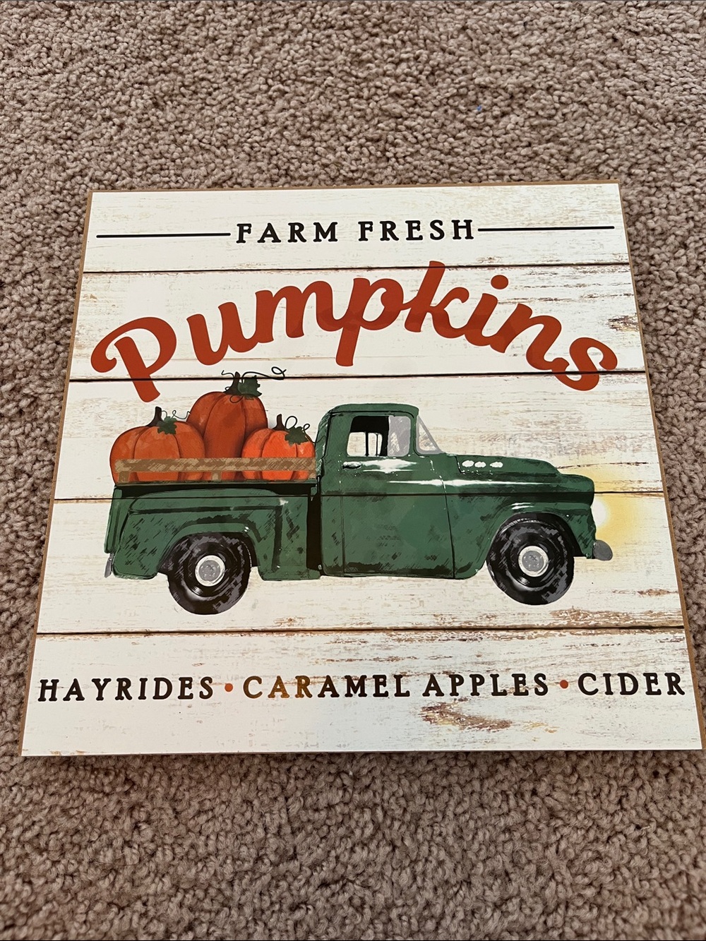 Farm Fresh Pumpkin Sign